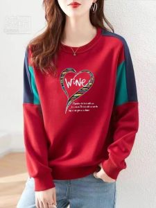 เสื้อสเวตเตอร์คอกลมแขนยาวผ้าฝ้ายแท้บางใหม่สำหรับผู้หญิง แฟชั่นฤดูใบไม้ร่วง ดีไซน์ใหม่ ผ้าผสมขนสัตว์ ปกติ แขนยาว คอกลม แฟชั่น