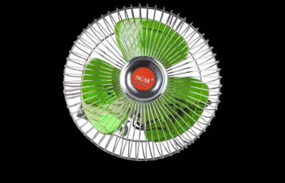 CAR FAN TRUCK FAN 8 INCHES 12V 24V BLUE RED GREEN SGM TAIWAN BRAND