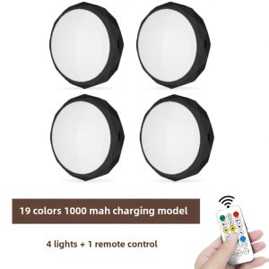 Hand-Made Display Cabinet LED Light Wireless Remote Control Charging Small Spotlight Wine Cabinet Light 19 Color Glass Cabinet Bookcase Light