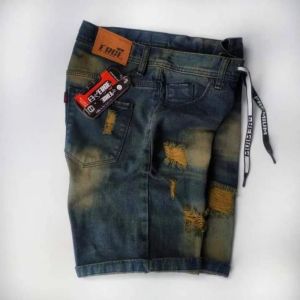 Celana Pendek Jeans Sobek Jumbo Pria Bigsize 33/45/Jeans Pendek Sobek Jumbo