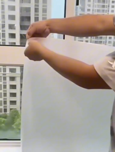 Stiker Kaca Sandblast kaca film jendela Rumah sticker kaca Polos Buram Pintu Kantor Lebar 45cm