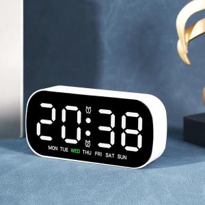 LIWAN | Multifunction LED Digital Alarm Clock with Date 2 Alarms