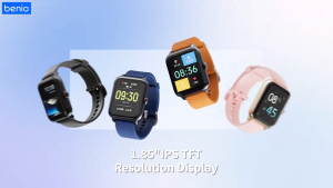 Benio GT1 Bluetooth Smart Watch Touch Screen Multifunctional Fitness Tracker Smartwatch With Sports Mode Heart Rate and Steps Tracker