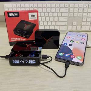 หูฟังไร้สาย M90 Pro และหูฟังแบบใส่ในหู M10 M19 M28 หูฟังไร้สายแท้ พร้อมจอ LED หูฟังสำหรับเล่นเกม พร้อมพาวเวอร์แบงค์ 2000
