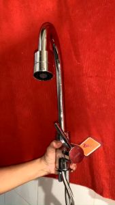 Vòi bếp nóng lạnh Caesar KAG-CAS407 cần cong 3 chế độ điều chỉnh Vòi chậu rửa chén bát ống lớn cao thiết kế đẹp nước mạnh màu chrome bóng chất lượng tốt sử dụng siêu bền