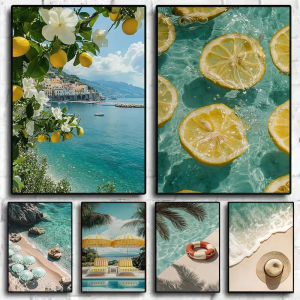 1000Pieces Jigsaw Puzzle Beautiful Italian Seaside Lemon Scene For Adults Perfect For Quiet Evening Activity