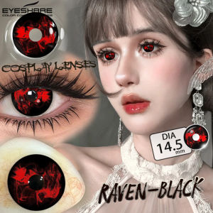 EyeShare | EYESHARE 1 Pair Cosplay Color Contact Lenses Halloween Red Anime Lenses White Eyes Contacts Black Lenses Crazy Eye Lenses Yearly