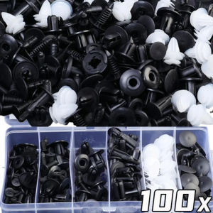 100pcs Car Plastic Clips Mixed Auto Fixing Door Closer Pin Removing Retainer Rivet Screws Disassembly Tools for Removal Product