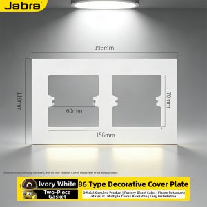 jabra | Large Hole Concealing Decorative Switch Plate Cover 86
