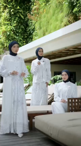 Zameera - Dress Habibah Style A gamis kondangan simple elegan Matt Sabrina UV Printing
