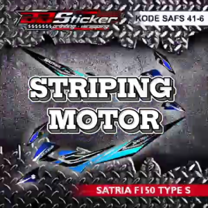 STRIPING MOTOR SUZUKI SATRIA FU 150 FACELIFT TIPE S | STICKER LIST SAFS 41 RACING