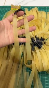 พร้อมส่งจากไทย ยางแบนขนาด 1.2 มม.(สีนมข้น)