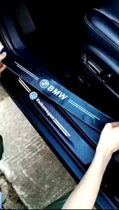 [KIA NEW] Bộ 9 Miếng Dán Vân Carbon Nẹp Cửa Chống Trầy Xước Bậc Lên Xuống Oto MorningSeltosSonetRondoK3K5Soluto