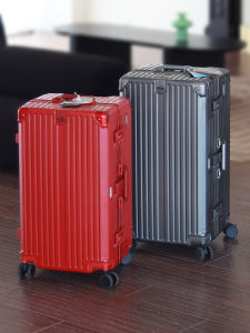 Caxi 2024 New Large Capacity Thickened Aluminum Frame Luggage Bag Travel Suitcase for Men And Students with Password Lock