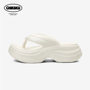 chikoku | Thick Sole Slip-Resistant Blue Flip Flops