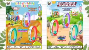 Mainan Anak Terbaru Small Beetle Track Toys AR 151 Sprint Forward Together | Mainan Koleksi Anak Jalur Rel Kumbang Berputar Little Beetles Crawl Tanpa Baterai