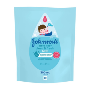 Johnsons Active Kids Clean & Fresh Bath 200ml Refill - Bath
