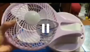 Quạt Sạc Tích Điện Kiêm Đèn Mini Fan Gấp Gọn