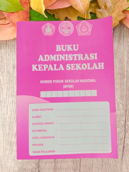 buku administrasi kepala sekolah untuk TK/paud edisi terbaru
