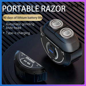 Portable electric shaver for men double head full body washable USB rechargeable beard shaver mini travel shaver mini