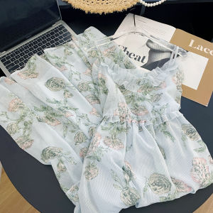 PAIBOLI | French Floral Style Elegant Sweet Dress