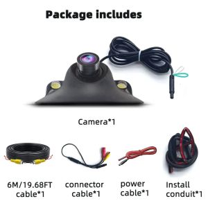 QXNY Front/Side/Left/Right HD Reverse Backup Camera with Reversing Assist System Rear View Cam Parking Safety Night vision
