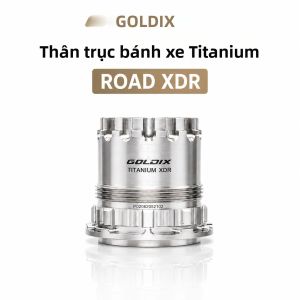 GOLDIX | Thân Bánh Xe Đạp Hợp Kim Titan GOLDIX Ổ Bi TPI Tương Thích Với Các Loại Moay-ơ HG/XD/MS/XDR Dành Cho Phanh Đĩa Bánh Sau 180/310/350/370