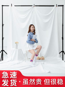 Photography T-Shaped Background Frame Photograph Background Cloth Tripod Black Background Cloth White Cloth Green Cloth Background Cloth Holder Suit Photography Background Frame Green Screen Background Cloth for Image Matting Tripod