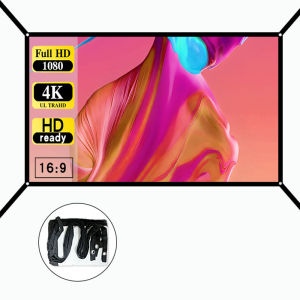 60-150 inches high-definition 16:9 projection screen foldable lightweight and portable design - extended version