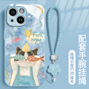 Cute Cat Fish Eye Creative Unique Style Mobile Phone Cases Full Cover Protected Compatible with  Huawei Honor Vivo Xiaomi Orp