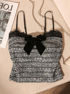 Áo Vest Ren Dây Xòe Hở Lưng Cho Nữ Mùa Hè Áo Khoác Ngoài Ôm Vừa Vặn Thanh Lịch Cao Cấp Áo Hở Vai Gợi Cảm Chất Liệu Polyester