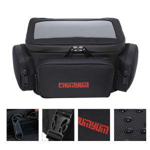 Touch Screen Motorcycle Handlebar Bag Multifunction Motorbike Travel Waist Bag Waterproof for Electric Bike Motorcycle Scooter