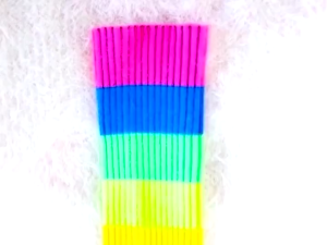 80s Fluorescent Rainbow Leg Warmers Crochet Knit Socks Dance Party Accessories Sports Yoga