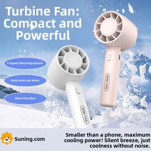 Portable Pocket Fan Mini Quiet Outdoor Cooling USB Handheld Fan Lightweight Plastic Construction for On-The-Go Refreshment