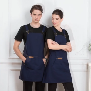 Apron Korean work clothes apron Catering kitchen work strap apron printing