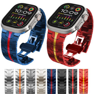 Iron Man watchband stainless steel watch strap for apple watch series 8 ultra 7 6 5 4 3 2 1 SE iwatch bracelet band 45mm 40mm