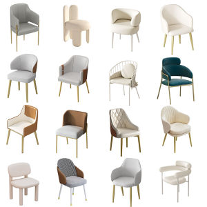 Scandinavian Accessible Luxury Dining Chair Modern Cream Style Restaurant Chair Italian Business For Home Internet Celebrity Dining Table and Chair Backrest Conference Chair