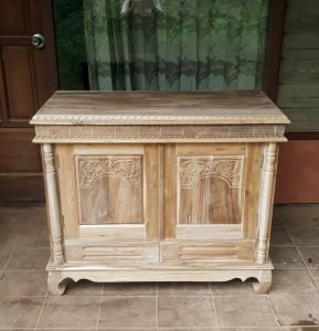 BUFET TV MAJAHPAHIT KAYU JATI