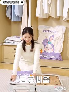 Vacuum Bag Travel Clothes Storage Bag Space Saving Resealable Vacuum Compression Bag Pump Vakum Penyimpanan 压缩袋