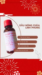 Combo 3 - Dầu nóng xoa bóp Chùa Linh Phong - Hương Nhiên
