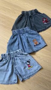 Celana Pendek Anak Perempuan HotPants Jeans Motif Bordir Anak Perempuan NomenaKids 4409-11