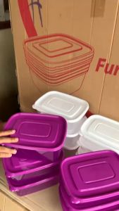 Calista Rumoi Bening Sealware 12Pcs Toples Kulkas Set Wadah Penyimpanan Makanan Tempat Bumbu Dapur Set Lunch Box Food Container Set Toples Kulkas Storage Box Food Container Food Preparation Storage Set Toples Jumbo