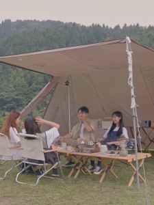 Naturehike Cloud Desk M Twin Tower Shelter Outdoor Camping Tent Tarp Portable Waterproof Windproof with Projector Screen 4 Poles Canopy Awning Camp Glamping Shelter Nature Hike