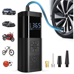 Portable Car Air Compressor 3X Faster 150PSI Cordless Tire Inflator Pump with Digital Gauge for Car Motorcycle Bike Air Pump