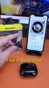 Awei T1 Pro TWS Earphones HiFi Stereo Mini Earbuds Bluetooth 5.3 IPX6 Waterproof in-Ear Earpiece with Mic Touch Control Sports Music Headphone Original High Quality