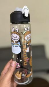 Botol Minum Anak Model Tali Jinjing Motif LABUBU 800ml