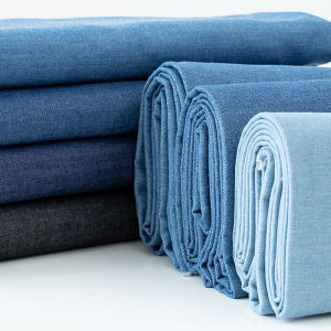 1 Yard of Vintage Cotton Blue Denim Fabric Lightweight and Soft Material Suitable for Making Handmade Items Such as Doll Clothes Jeans Dresses Bags Hats Aprons Etc