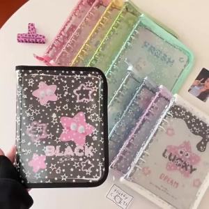 Binder Photocards Cover A5 Kpop Loose-leaf Collect Book Photo Cards Album Storage Book Stationery Birthday Gifts Holder Notebook