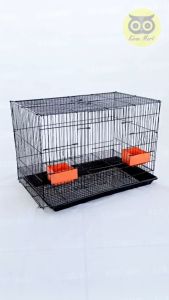 KICAU MART KHUSUS 3 JAM SAMPAI INSTAN GRAB GOJEK Sangkar Kandang Besi Lipat Sangkar Umbaran Kotak Size M Medium Eco Free 2 Cepuk Plastik Plus Tatakan Bawah Sangkar Kandang Kucing Anjing Hamster Sugar Glider Burung Lovebird Kenari