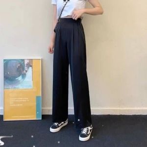 Womens Wide Leg Pants Slim Fit Loose New Versatile Casual Pants